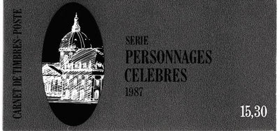 France 1987 15f30 Booklet containing pane of Celebrities complete and very fine