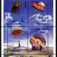 Vietnam 1995 Parachutes perf sheetlet containing 4 values unmounted mint SG 1965-68