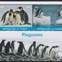 Chad 2018 Penguins perf sheetlet containing 2 values unmounted mint. Note this item is privately produced and is offered purely on its thematic appeal. .