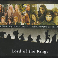 Chad 2018 Lord of the Rings imperf sheetlet containing 2 values unmounted mint. Note this item is privately produced and is offered purely on its thematic appeal.