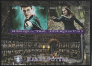 Chad 2018 Harry Potter perf sheetlet containing 2 values unmounted mint. Note this item is privately produced and is offered purely on its thematic appeal. .
