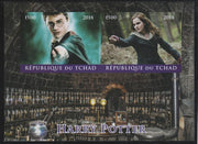 Chad 2018 Harry Potter imperf sheetlet containing 2 values unmounted mint. Note this item is privately produced and is offered purely on its thematic appeal. .