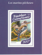Central African Republic 2017 Birds - Kingfishers #3 imperf deluxe sheet unmounted mint. Note this item is privately produced and is offered purely on its thematic appeal.