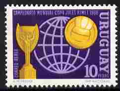 Uruguay 1966 Football World Cup 10p unmounted mint, SG 1293