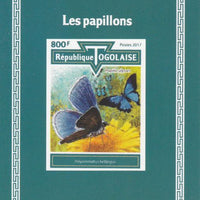 Togo 2017 Butterflies #1 imperf deluxe sheet unmounted mint. Note this item is privately produced and is offered purely on its thematic appeal.