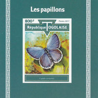 Togo 2017 Butterflies #2 imperf deluxe sheet unmounted mint. Note this item is privately produced and is offered purely on its thematic appeal.