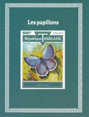 Togo 2017 Butterflies #2 imperf deluxe sheet unmounted mint. Note this item is privately produced and is offered purely on its thematic appeal.