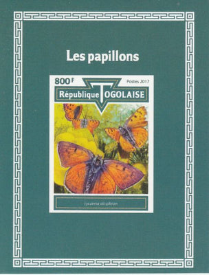 Togo 2017 Butterflies #4 imperf deluxe sheet unmounted mint. Note this item is privately produced and is offered purely on its thematic appeal.