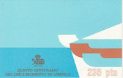 Spain 1987 Discovery of America 235pt booklet complete and fine SG B5