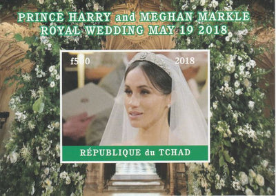 Chad 2018 Royal Wedding #3 Harry & Meghan imperf deluxe sheet unmounted mint. Note this item is privately produced and is offered purely on its thematic appeal, it has no postal validity