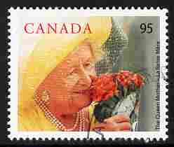 Canada 2000 100th Birthday of Queen Elizabeth the Queen Mother 95c fine cds used SG 2003