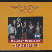 Madagascar 2018 Aeroesmith imperf souvenir sheet unmounted mint. Note this item is privately produced and is offered purely on its thematic appeal.