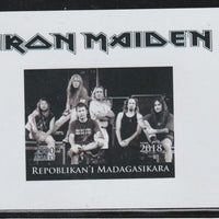 Madagascar 2018 Iron Maiden imperf souvenir sheet unmounted mint. Note this item is privately produced and is offered purely on its thematic appeal.