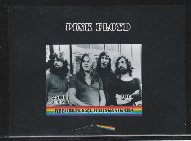 Madagascar 2018 Pink Floyd imperf souvenir sheet unmounted mint. Note this item is privately produced and is offered purely on its thematic appeal.