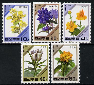 North Korea 1994 Alpine Plants set of 5 unmounted mint, SG N3388-92