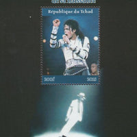 Chad 2018 Michael Jackson #2 perf souvenir sheet unmounted mint. Note this item is privately produced and is offered purely on its thematic appeal.