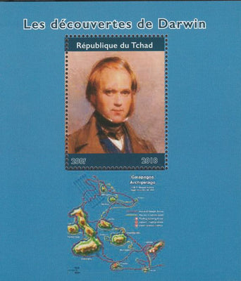 Chad 2018 Charles Darwin perf souvenir sheet unmounted mint. Note this item is privately produced and is offered purely on its thematic appeal.