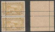 Bahamas 1948 Tercentenary 1.5d vertical pair with perforations doubled, unmounted mint. Note: the stamps are genuine but the additional perfs are a slightly different gauge identifying it to be a forgery.