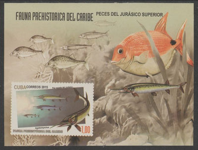Cuba 2015 Marine Life perf m/sheet unmounted mint