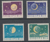Albania 1964 Moon's Phases perf set of 4 unmounted mint, SG 828-31
