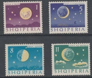 Albania 1964 Moon's Phases perf set of 4 unmounted mint, SG 828-31