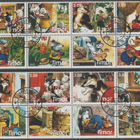 Timor (East) 2002 Fairy Tales #1 perf set of 16 fine cto used