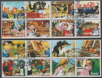 Timor (East) 2002 Fairy Tales #2 perf set of 16 fine cto used