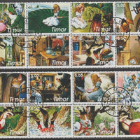 Timor (East) 2002 Fairy Tales #3 perf set of 16 fine cto used