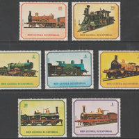 Equatorial Guinea 1978 Steam Locomotives perf set of 7 unmounted mint,Mi 1361-1367