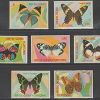 Equatorial Guinea 1976 Butterflies perf set of 7 unmounted mint Mi 1025-1031