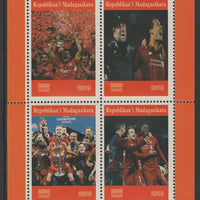 Madagascar 2019 Liverpool European Football Champions perf sheet containing 4 values unmounted mint.