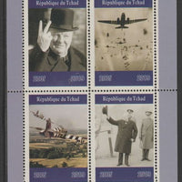 Chad 2019 145 Birth Anniversary of Winston Churchill perf sheet containing 4 values unmounted mint.