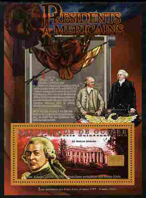 Guinea - Conakry 2010-11 Presidents of the USA #02 - John Adams perf s/sheet unmounted mint
