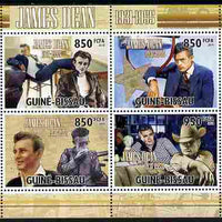 Guinea - Bissau 2010 James Dean perf sheetlet containing 4 values unmounted mint