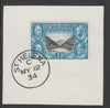 St Helena 1934 Centenary 6d (SG119) on piece with full strike of Madame Joseph forged postmark type 340