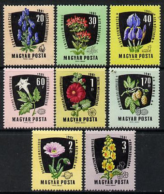 Hungary 1961 Medicinal Plants perf set of 8, Mi 1799-1806