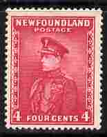 Newfoundland 1932-38 Duke of Windsor 4c carmine mounted mint SG 224