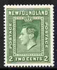 Newfoundland 1938 KG6 2c (comb perf 13.5) mounted mint SG 268