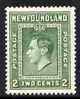 Newfoundland 1938 KG6 2c (comb perf 13.5) mounted mint SG 268