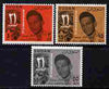 Sudan 1965 First Anniversary of October Revolution perf set of 3 unmounted mint SG 245-47