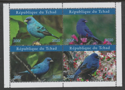 Chad 2020 The Bluebird perf sheetlet containing 4 values unmounted mint. Note this item is privately produced and is offered purely on its thematic appeal, it has no postal validity