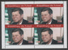 Chad 2020 John F Kennedy perf sheetlet containing 4 values unmounted mint. Note this item is privately produced and is offered purely on its thematic appeal, it has no postal validity