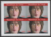 Chad 2020 John Lennon imperf sheetlet containing 4 values unmounted mint. Note this item is privately produced and is offered purely on its thematic appeal, it has no postal validity