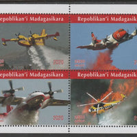 Madagascar 2020 Aviation perf sheetlet containing 4 values unmounted mint. Note this item is privately produced and is offered purely on its thematic appeal, it has no postal validity