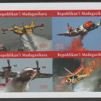 Madagascar 2020 Aviation imperf sheetlet containing 4 values unmounted mint. Note this item is privately produced and is offered purely on its thematic appeal, it has no postal validity