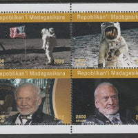 Madagascar 2020 Apollo 11 - 50th Anniversary perf sheetlet containing 4 values unmounted mint. Note this item is privately produced and is offered purely on its thematic appeal, it has no postal validity