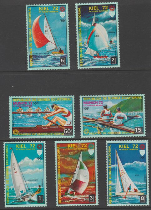 Equatorial Guinea 1972 Munich Olympics (3rd series) perf set of 7 values unmounted mint Mi 98-104