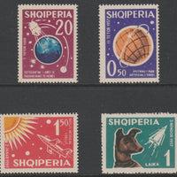 Albania 1962 Cosmic Flights perf set of 4 unmounted mint, SG 708-11
