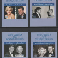 Madagascar 2020 John Kennedy & Marilyn Monroe set of 4 imperfm/sheets. Note this item is privately produced and is offered purely on its thematic appeal, it has no postal validity