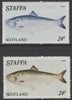 Staffa 1979 Fish - Shad 24p perf single showing a superb shade apparently due to a dry print of the yellow complete with normal both unmounted mint